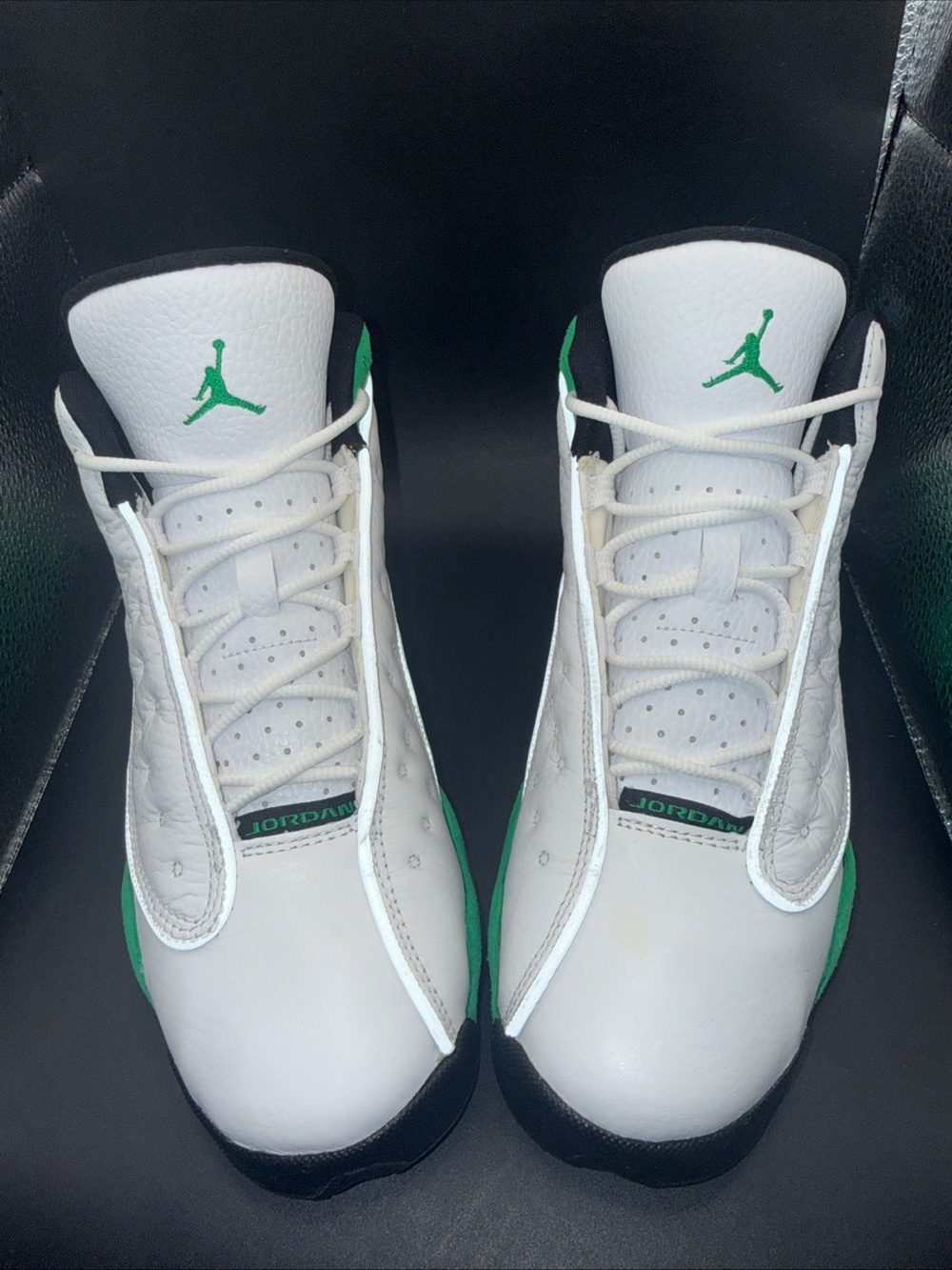 Size 5.5 (GS) - Jordan 13 Retro Lucky Green, DB6536-113, Clean, No Box, Great